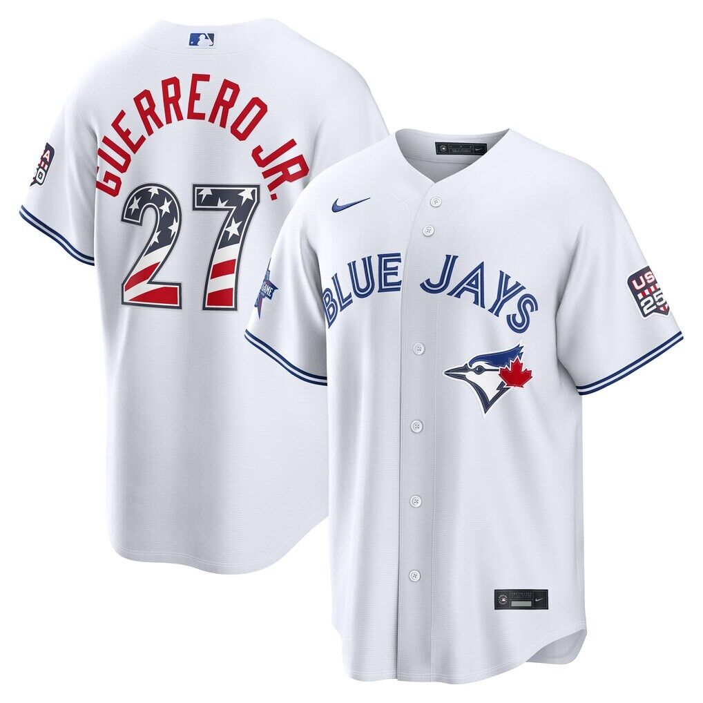 2026 All-Star Edition Stars & Stripes Toronto Blue Jays Vladimir Guerrero Jr. Nike White Stadium Jersey