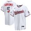 2026 All-Star Edition Stars & Stripes Washington Nationals CJ Abrams Nike White Stadium Jersey - - Front View