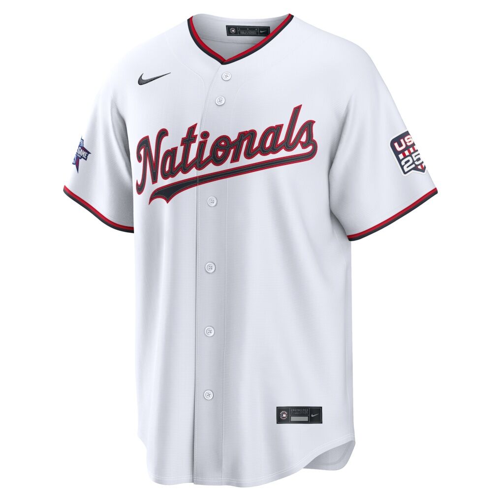 2026 All-Star Edition Stars & Stripes Washington Nationals James Wood Nike White Stadium Jersey