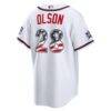 2026 All-Star Edition Stars & Stripes Atlanta Braves Matt Olson Nike White Stadium Jersey - - Detail View