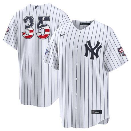 2026 All-Star Edition Stars & Stripes New York Yankees Cody Bellinger Nike White Stadium Jersey - - Front View