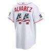 2026 All-Star Edition Stars & Stripes Houston Astros Yordan Alvarez Nike White Stadium Jersey - - Detail View
