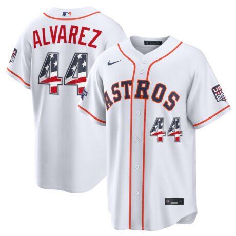 2026 All-Star Edition Stars & Stripes Houston Astros Yordan Alvarez Nike White Stadium Jersey