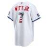 2026 All-Star Edition Stars & Stripes Kansas City Royals Bobby Witt Jr. Nike White Stadium Jersey - - Detail View