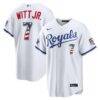 2026 All-Star Edition Stars & Stripes Kansas City Royals Bobby Witt Jr. Nike White Stadium Jersey - - Front View