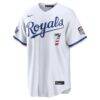 2026 All-Star Edition Stars & Stripes Kansas City Royals Bobby Witt Jr. Nike White Stadium Jersey - - Side View