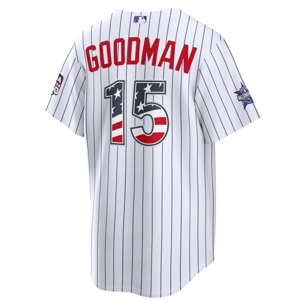 2026 All-Star Edition Stars & Stripes Colorado Rockies Hunter Goodman Nike White Stadium Jersey