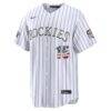 2026 All-Star Edition Stars & Stripes Colorado Rockies Hunter Goodman Nike White Stadium Jersey - - Side View