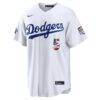 2026 All-Star Edition Stars & Stripes Los Angeles Dodgers Freddie Freeman Nike White Stadium Jersey - - Side View
