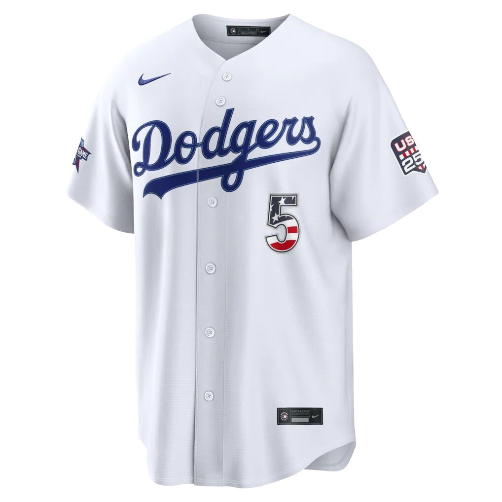 2026 All-Star Edition Stars & Stripes Los Angeles Dodgers Freddie Freeman Nike White Stadium Jersey