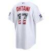 2026 All-Star Edition Stars & Stripes Los Angeles Dodgers Shohei Ohtani Nike White Stadium Jersey - - Detail View