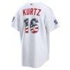 2026 All-Star Edition Stars & Stripes Athletics Nick Kurtz Nike White Stadium Jersey - - Detail View