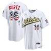 2026 All-Star Edition Stars & Stripes Athletics Nick Kurtz Nike White Stadium Jersey - - Front View