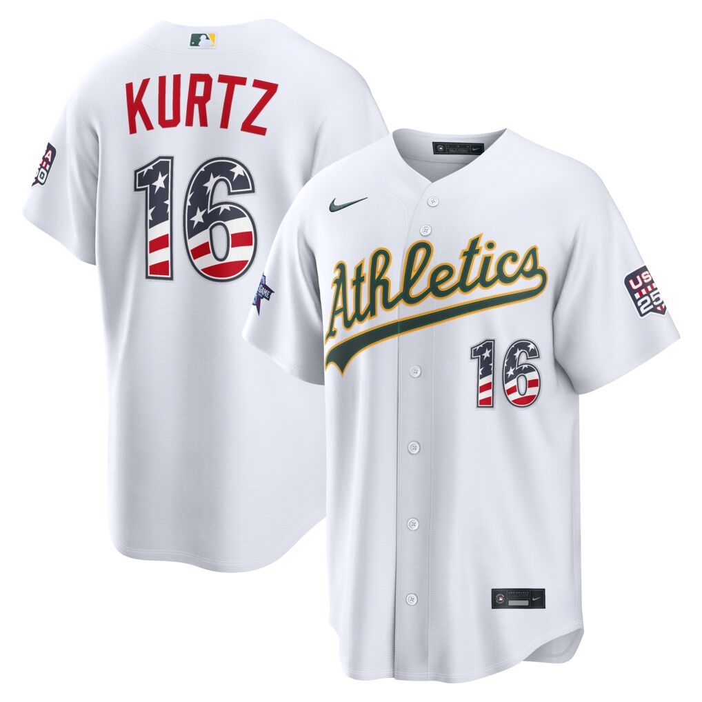 2026 All-Star Edition Stars & Stripes Athletics Nick Kurtz Nike White Stadium Jersey