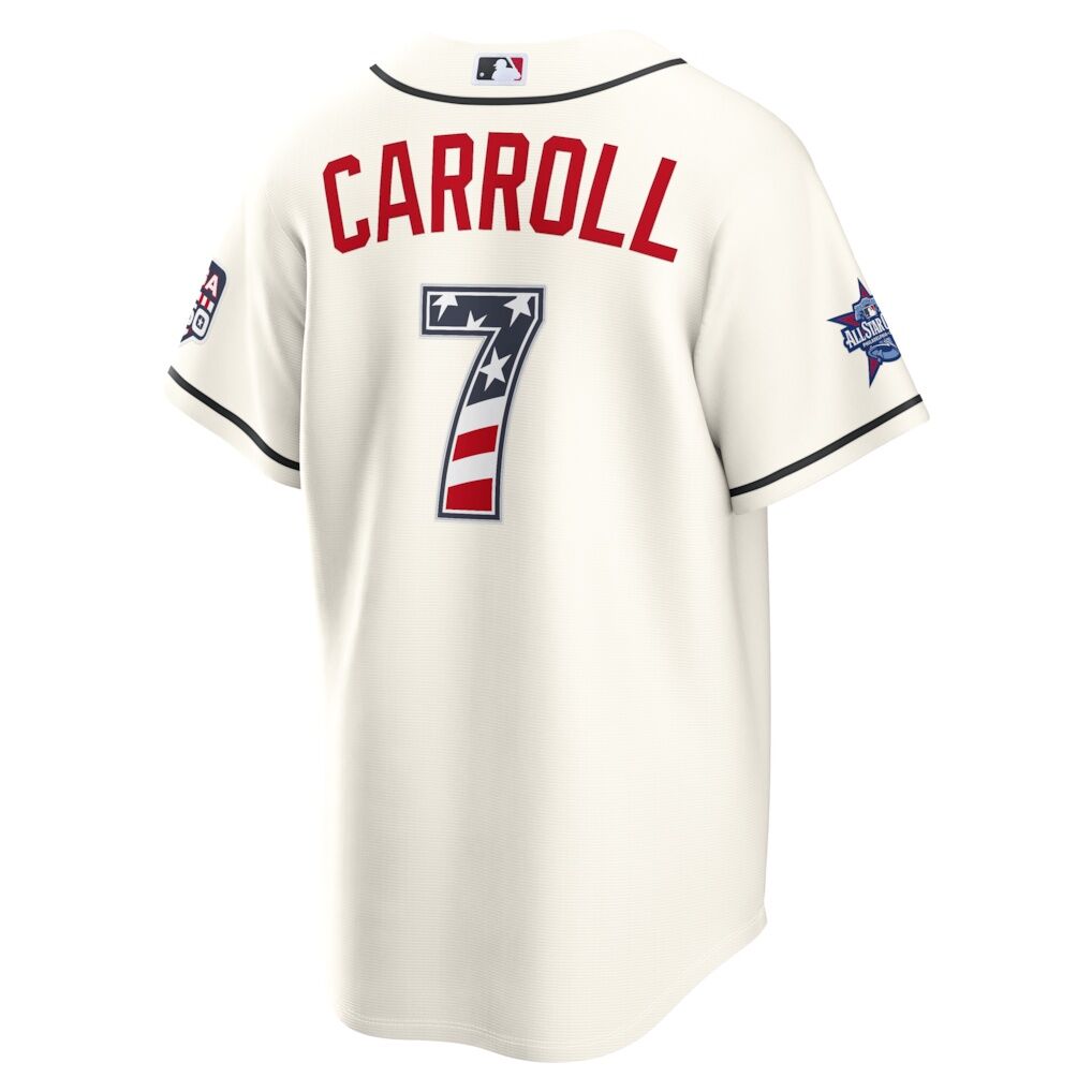 2026 All-Star Edition Stars & Stripes Arizona Diamondbacks Corbin Carroll Nike Cream Stadium Jersey