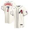 2026 All-Star Edition Stars & Stripes Arizona Diamondbacks Corbin Carroll Nike Cream Stadium Jersey - - Front View