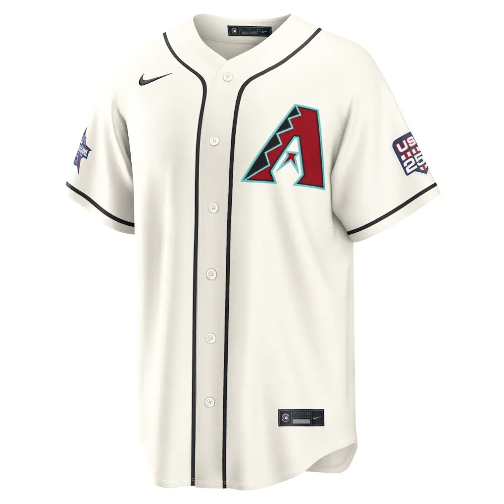 2026 All-Star Edition Stars & Stripes Arizona Diamondbacks Corbin Carroll Nike Cream Stadium Jersey