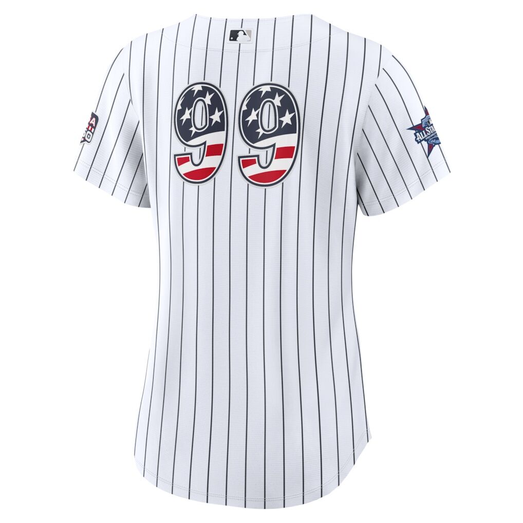 2026 All-Star Edition Stars & Stripes Women's New York Yankees Aaron Judge Nike White Stadium Jersey