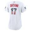 2026 All-Star Edition Stars & Stripes Women's Los Angeles Dodgers Shohei Ohtani Nike White Stadium Jersey - - Detail View
