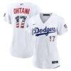 2026 All-Star Edition Stars & Stripes Women's Los Angeles Dodgers Shohei Ohtani Nike White Stadium Jersey - - Front View