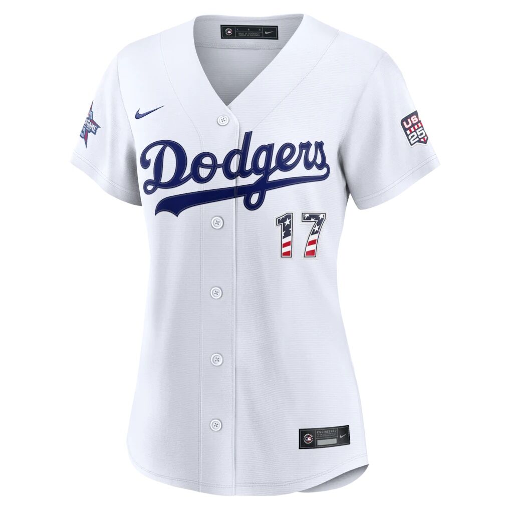2026 All-Star Edition Stars & Stripes Women's Los Angeles Dodgers Shohei Ohtani Nike White Stadium Jersey