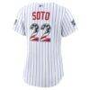 2026 All-Star Edition Stars & Stripes Women's New York Mets Juan Soto Nike White Stadium Jersey - - Detail View