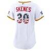 2026 All-Star Edition Stars & Stripes Women's Pittsburgh Pirates Paul Skenes Nike White Stadium Jersey - - Detail View