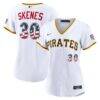 2026 All-Star Edition Stars & Stripes Women's Pittsburgh Pirates Paul Skenes Nike White Stadium Jersey - - Front View