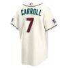 2026 All-Star Game Arizona Diamondbacks Corbin Carroll Nike Cream Replica Jersey - - Detail View