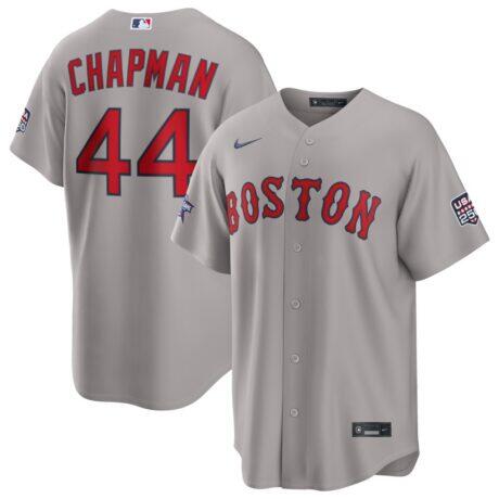 2026 All-Star Game Boston Red Sox Aroldis Chapman Nike Gray Replica Jersey - - Front View