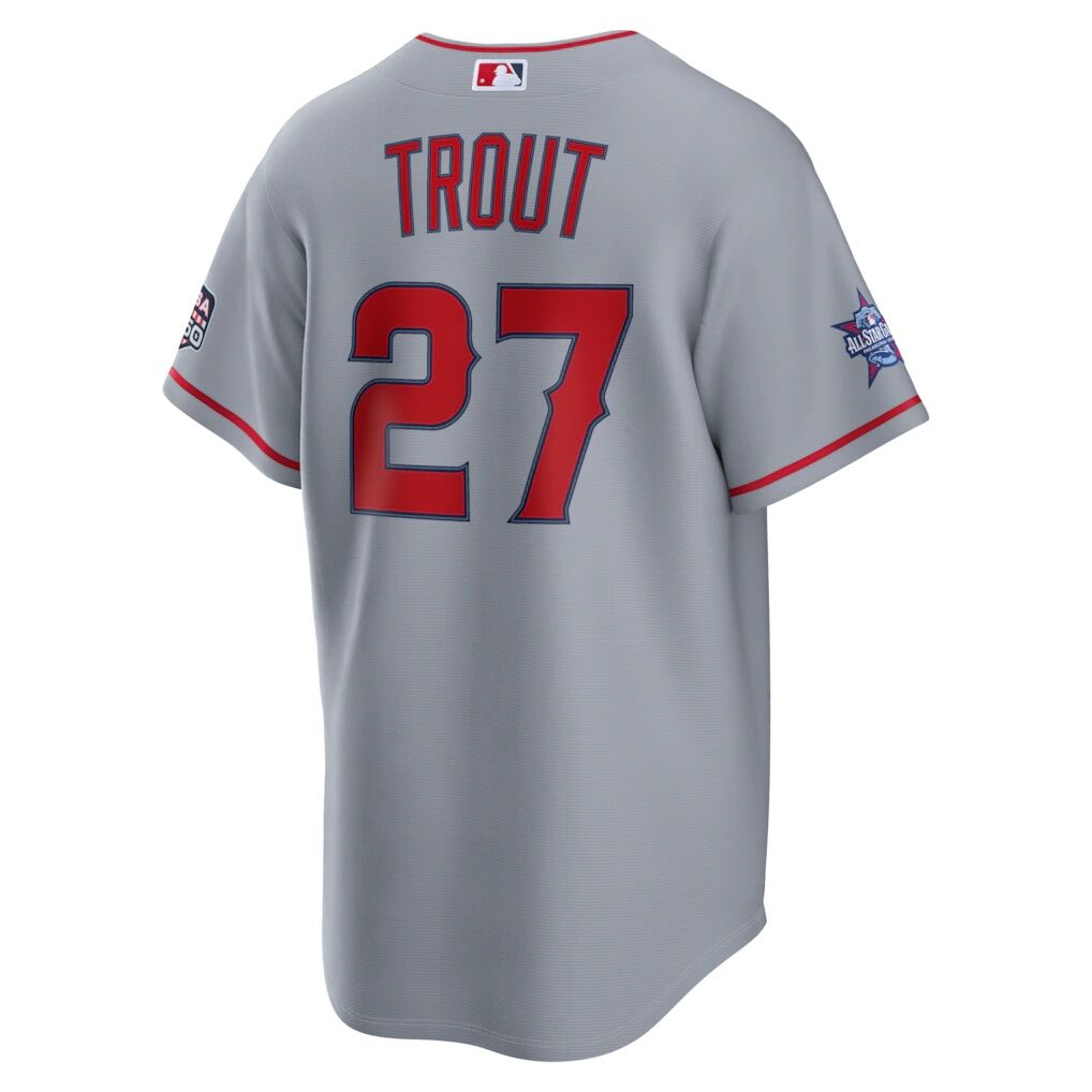 2026 All-Star Game Los Angeles Angels Mike Trout Nike Gray Replica Jersey