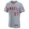 2026 All-Star Game Los Angeles Angels Mike Trout Nike Gray Authentic Jersey - - Side View