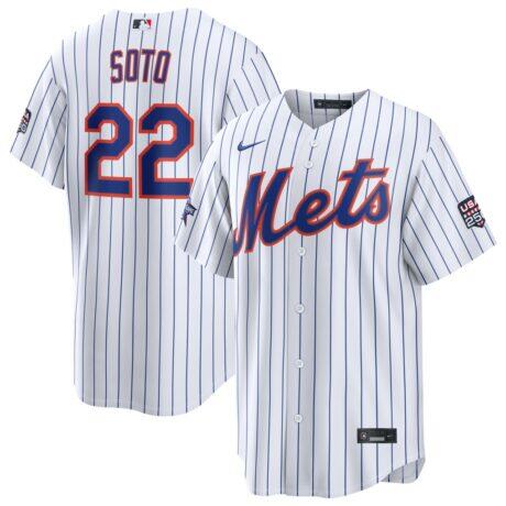 2026 All-Star Game New York Mets Juan Soto Nike White Replica Jersey - - Front View