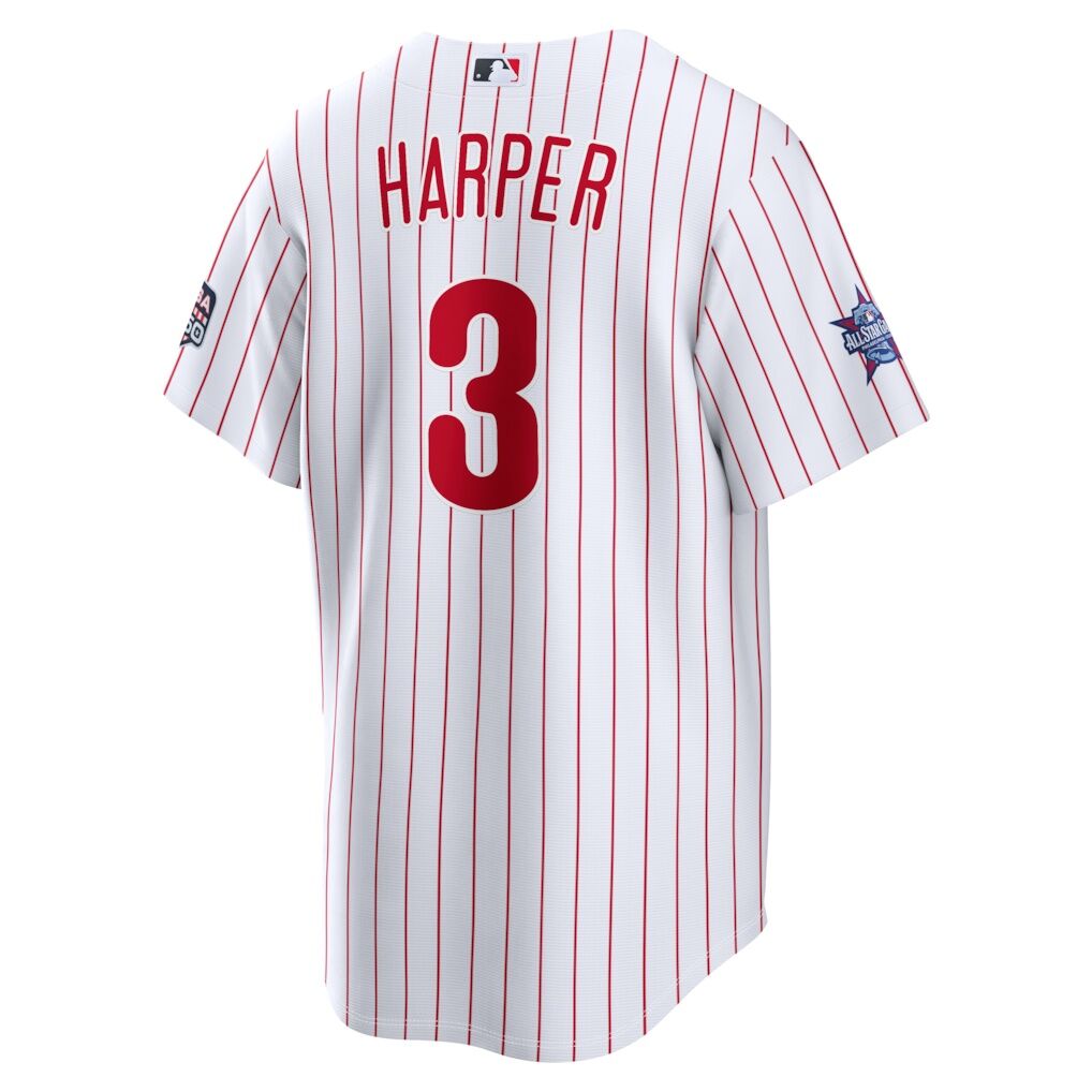 2026 All-Star Game Philadelphia Phillies Bryce Harper Nike White Replica Jersey