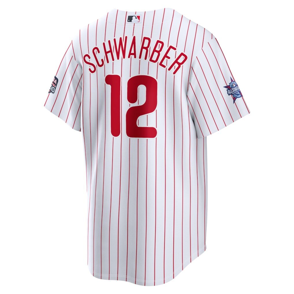 2026 All-Star Game Philadelphia Phillies Kyle Schwarber Nike White Replica Jersey