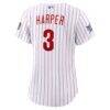 2026 All-Star Game Women's Philadelphia Phillies Bryce Harper Nike White Replica Jersey - - Detail View