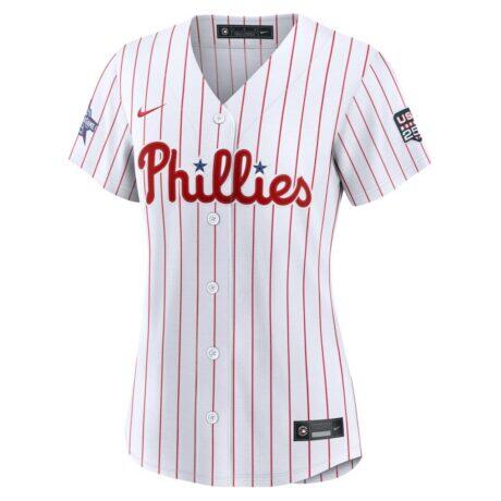 2026 All-Star Game Women's Philadelphia Phillies Bryce Harper Nike White Replica Jersey - - Front View