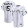 2026 All-Star Game Colorado Rockies Hunter Goodman Nike White Replica Jersey - - Front View