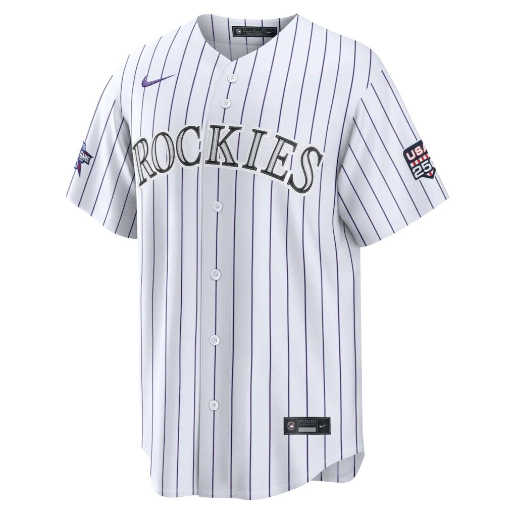 2026 All-Star Game Colorado Rockies Hunter Goodman Nike White Replica Jersey