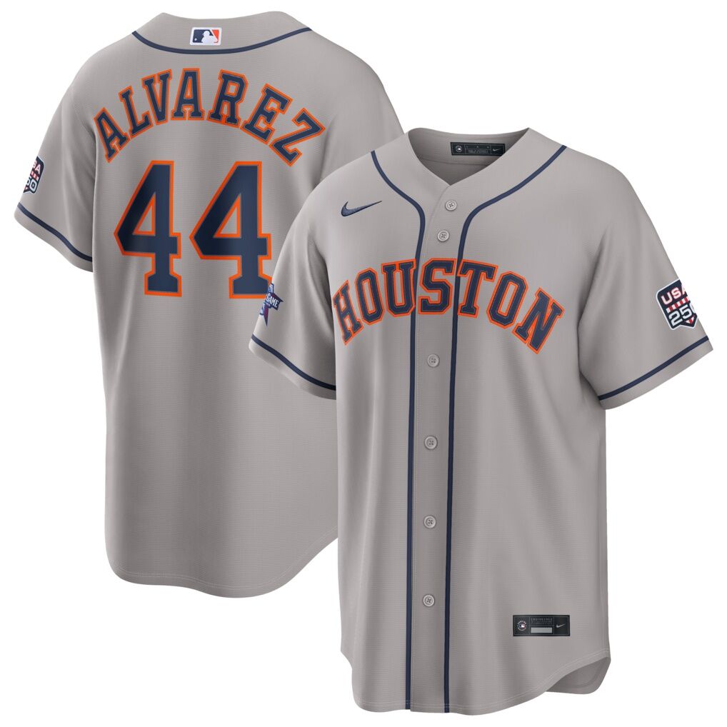 2026 All-Star Game Houston Astros Yordan Alvarez Nike Gray Replica Jersey