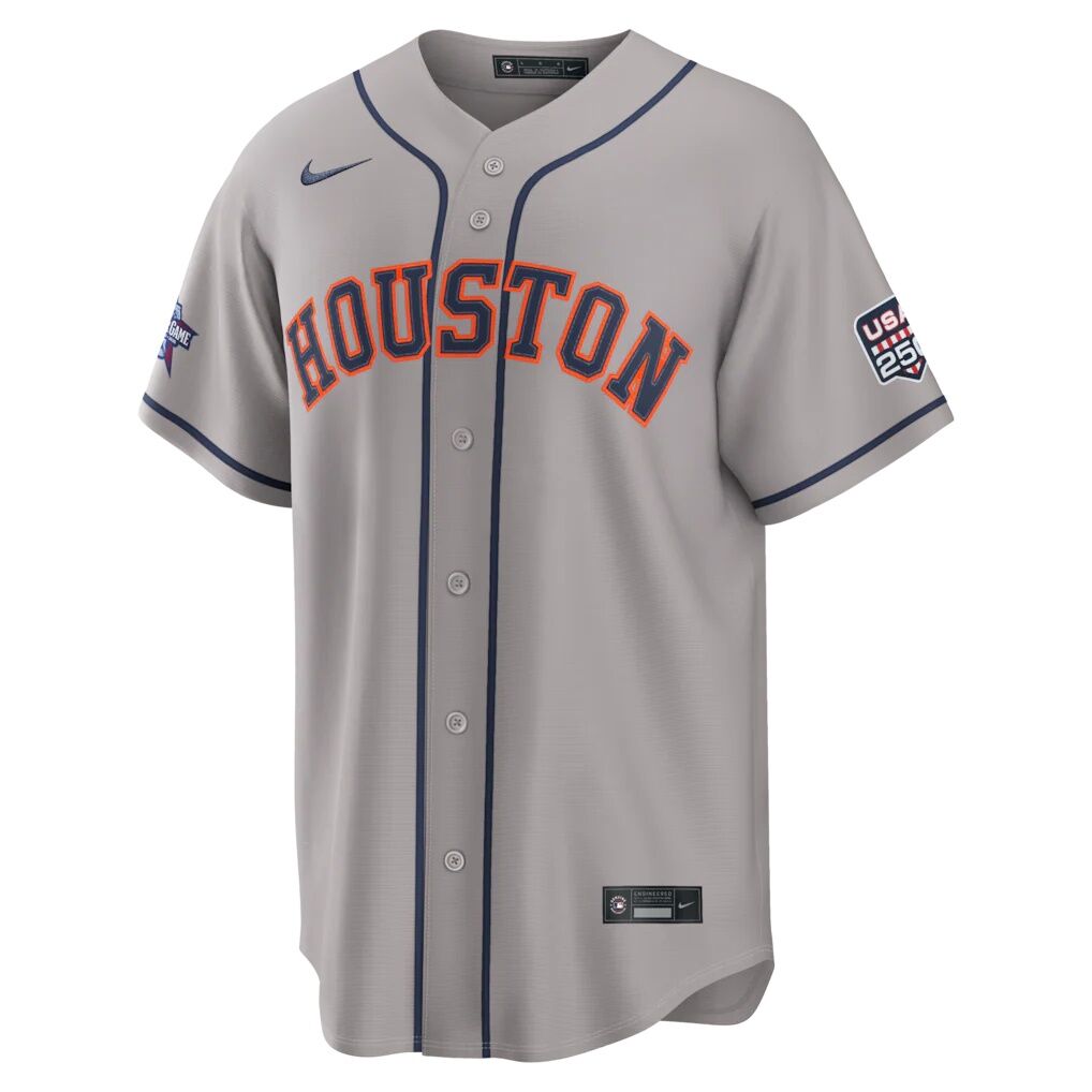 2026 All-Star Game Houston Astros Yordan Alvarez Nike Gray Replica Jersey