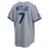 2026 All-Star Game Kansas City Royals Bobby Witt Jr. Nike Gray Replica Jersey - - Detail View