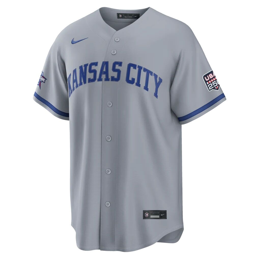2026 All-Star Game Kansas City Royals Bobby Witt Jr. Nike Gray Replica Jersey