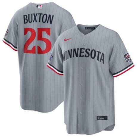 2026 All-Star Game Minnesota Twins Byron Buxton Nike Gray Replica Jersey - - Front View