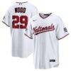 2026 All-Star Game Washington Nationals James Wood Nike White Replica Jersey - - Front View