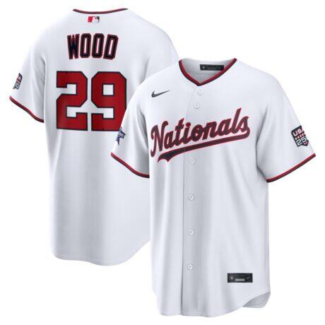 2026 All-Star Game Washington Nationals James Wood Nike White Replica Jersey