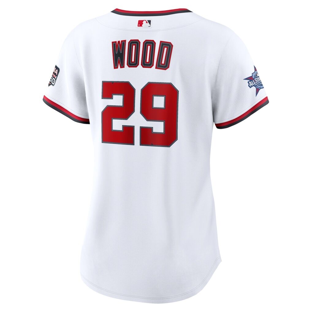 2026 All-Star Game Women’s Washington Nationals James Wood Nike White Replica Jersey