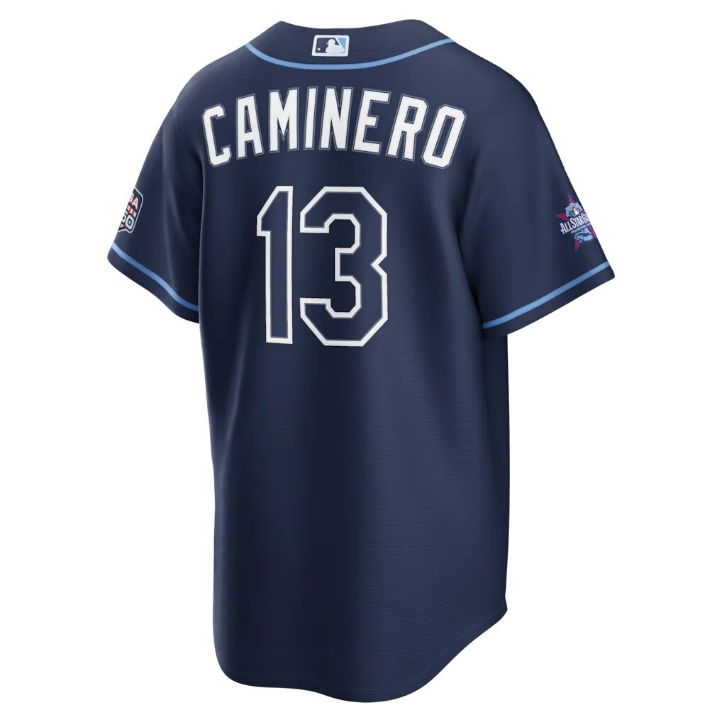 2026 All-Star Game Tampa Bay Rays Junior Caminero Nike Navy Replica Jersey