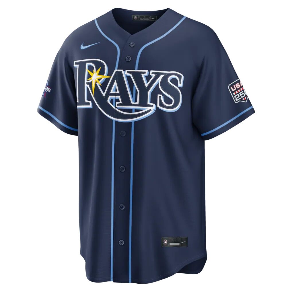 2026 All-Star Game Tampa Bay Rays Junior Caminero Nike Navy Replica Jersey