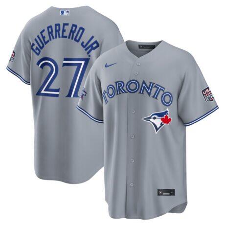 2026 All-Star Game Toronto Blue Jays Vladimir Guerrero Jr. Nike Gray Replica Jersey - - Front View